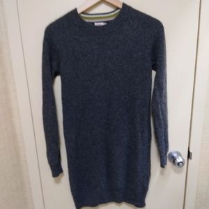 💕Faherty, Size XS Grey Midi Long Sleeve Sweater Dress💕